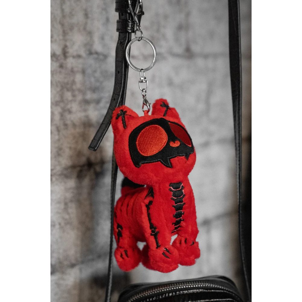 Vampire Freaks - Murder Kitty Plush (Limited Edition) 3D Keychain - Red/Black